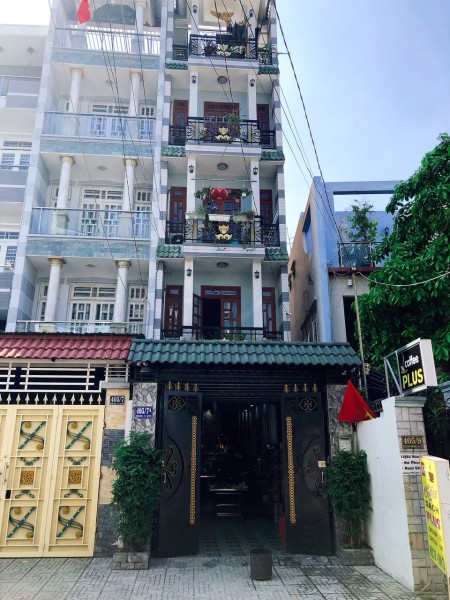 Cho thuê nhà nguyên căn 4x20. 4 lầu, 6 phòng ngủ, 7wc. Hẻm lớn xe tải quay đầu, 80m2, 6 phòng ngủ, 7 toilet