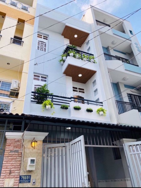 Nhà mới hẻm rộng 6m trên đường Chu Văn An phường 26 quận Bình Thạnh. Diện tích 4x18m _ Giá 19 triệu/tháng