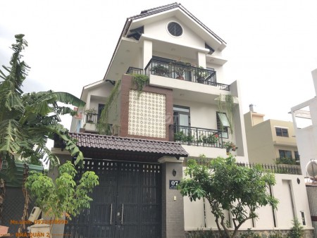 Cho thuê nguyên căn biệt thự tại An Phú quận 2. Trong khu biệt thự có bảo vệ