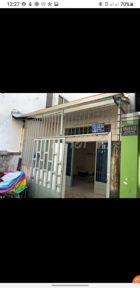 Tân Phú: Cho thuê nhà nguyên căn hẻm 4m trên đường Lũy Bán Bích. Giá cho thuê 7,2 triệu