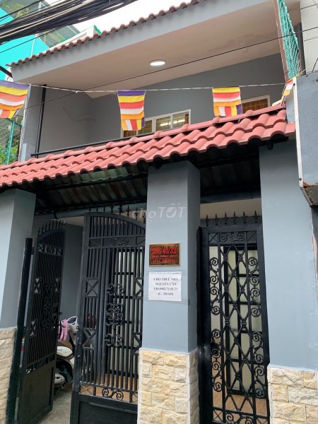 Nhà nguyên căn hẻm 266/40/32 Tôn Đản, Quận 4 cần cho thuê giá 12 triệu/tháng, dtsd 100m2