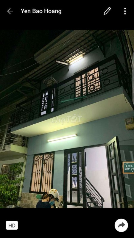 Nhà cho thuê nguyên căn tại đường Nơ Trang Long quận Bình Thạnh. Nhà 1 trệt 1 lầu mới toanh, hẻm xe hơi