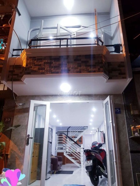 Cho thuê nhà nguyên căn siêu đẹp mới tinh 1 trệt 1 lầu, 3m x 10m, 9 triệu/tháng