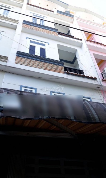 Cho thuê nhà nguyên căn tại hẻm 1/ Lý Chiêu Hoàng phường 10 Quận 6. Nhà 1 trệt 2 lầu với tổng diện tích sử dụng 122m2