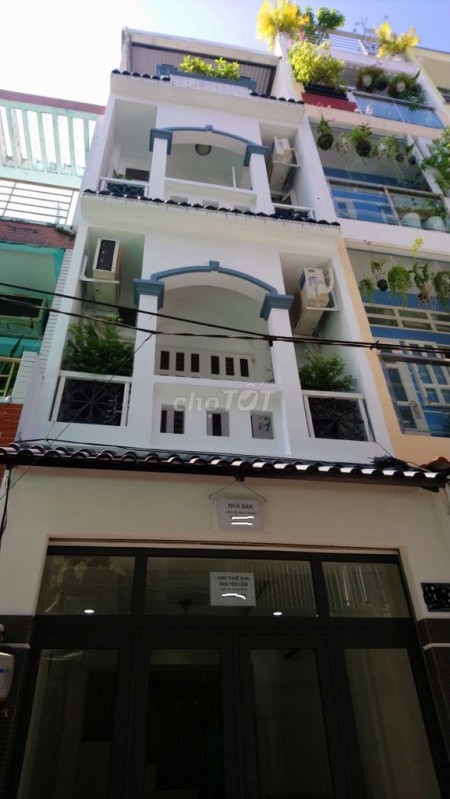 Nhà nguyên căn mới hxh Âu Cơ Quận 11, 1 trệt 3 lầu, 6pn, Dt 3.5m x 12m