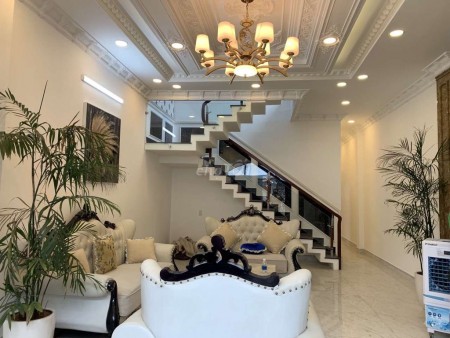 Cho thuê nhà nguyên căn góc 2 mặt tiền hẽm lớn Huỳnh Tấn Phát. Dt 88m2