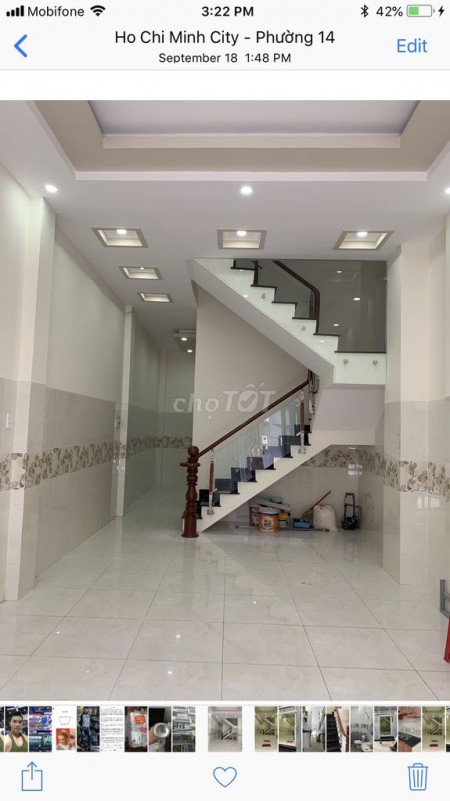 Cần cho thuê nhà rộng 48m2, 5 tầng, còn mới, hẻm Tân Hóa, Quận 6, giá 12 triệu/tháng