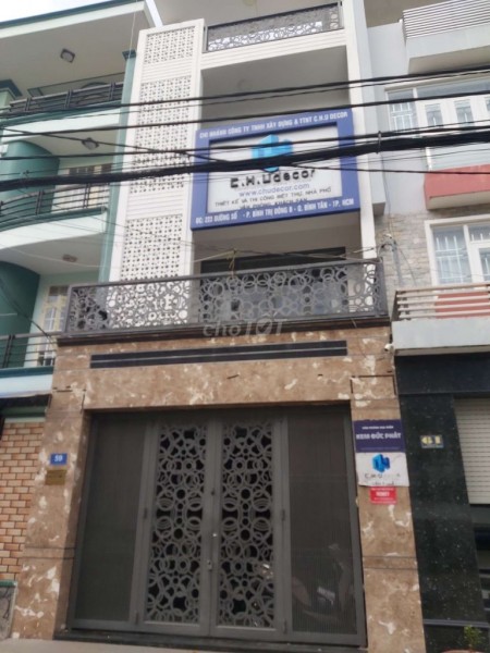 Nhà mới cho thuê mặt tiền Đường 19, Bình Trị Đông B, 5m x 20m, 5 Phòng lớn.