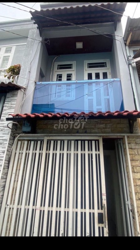 Cho thuê nhà nguyên căn hẻm xe hơi thông, trệt-lững-lầu, 75m2, có máy lạnh sẵn