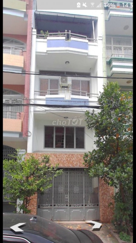 Cho thuê nhà mặt tiền đường Bình Phú 1: Rộng 4m dài 11m, 1 trệt 2 lầu và 1 sân thượng