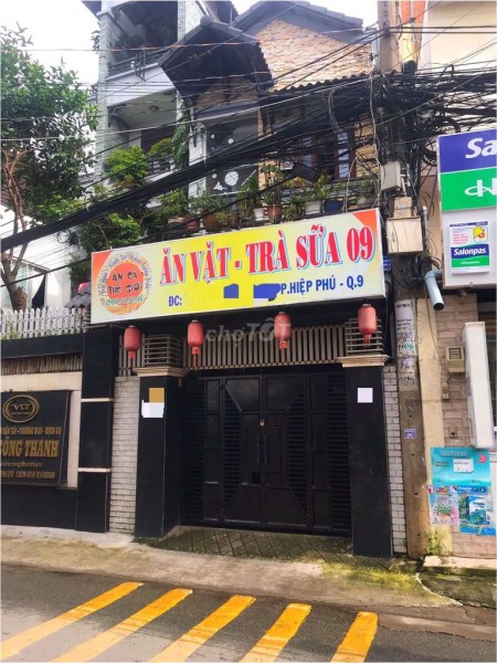 Nhà dtsd 110m2, 1 trệt 1 lầu, nhà mặt đường lớn ô tô ra vòa thoải mái tại Tân Lập 1, Hiệp Phú, Quận 9