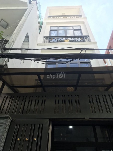 Nhà nguyên căn đường Nơ Trang Long quận Bình Thạnh, có 1 trệt 2 lầu và 1 sân thượng