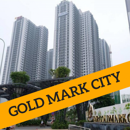 Cho thuê căn hộ 2 ngủ full nội thất dự án Goldmark City View thành phố, Giá 11Tr/tháng