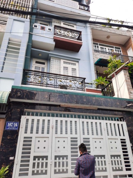 Nhà 72m2 (4mx18m) cần cho thuê có sân thượng, 4, tầng, giá 11 triệu/tháng, hẻm 107/16 Đông Hưng Thuận 17