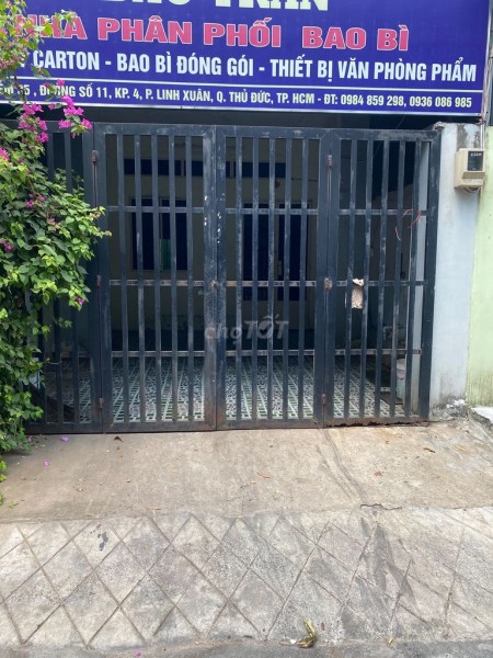 Hẻm cụt khu dân cư đường số 11, Linh Xuân cần cho thuê giá 5 triệu/tháng, dt 80m2