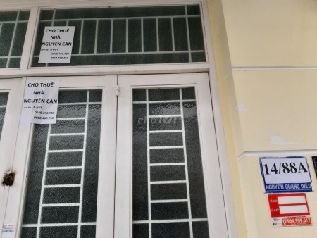 Chủ cho thuê nhà 1 gác 1 lửng, dt 72m2, giá 8 triệu/tháng, hẻm 14/88A Nguyễn Quang Diệu, Tân Phú