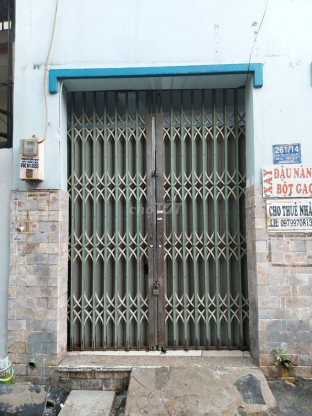 Hẻm 261/12 Chu Văn An, Bình Thạnh cần cho thuê 3 tầng, giá 13 triệu/tháng, dtsd 90m2