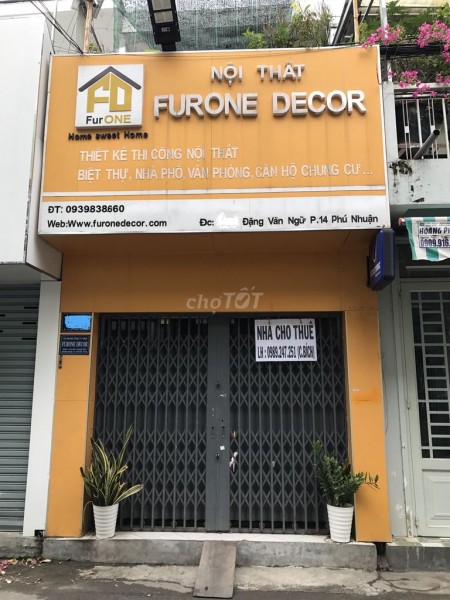 Trống nhà mặt tiền Đặng Văn Ngữ, Quận Phú Nhuận cần cho thuê giá 18 triệu/tháng, dt 48m2
