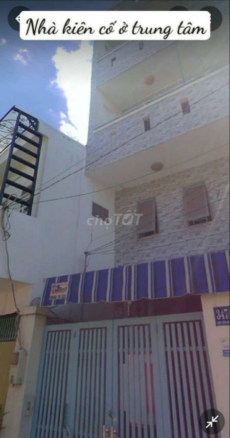 Trống nhà nguyên căn chính chủ, dt 42m2, 1 trệt, 3 tầng, giá 15 triệu, hẻm 347 Chu Văn An