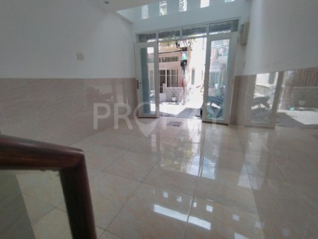 Nguyên căn mới đẹp, hẻm xe hơi ra vào, 1 trệt, 3 tầng, sân thượng cho thuê giá 13 triệu