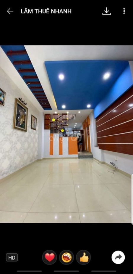 Cần cho thuê nhà Bờ Bao Tân Thắng rộng 56m2, 3 tầng bê tông, giá 12 triệu/tháng