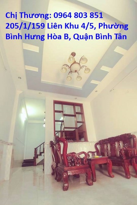 Cho thuê nhà bình tân 4x11m, 5 triệu- hẻm xe tải 2 phòng ngủ, 2 toilet