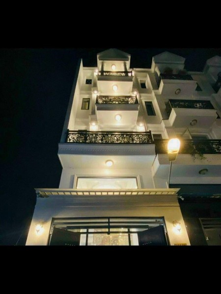 Cho thuê nhà nguyên căn dtsd 55,4m2 1 trệt 3 lầu, 5 phòng ngủ nhà mới, thiết kế sang trọng