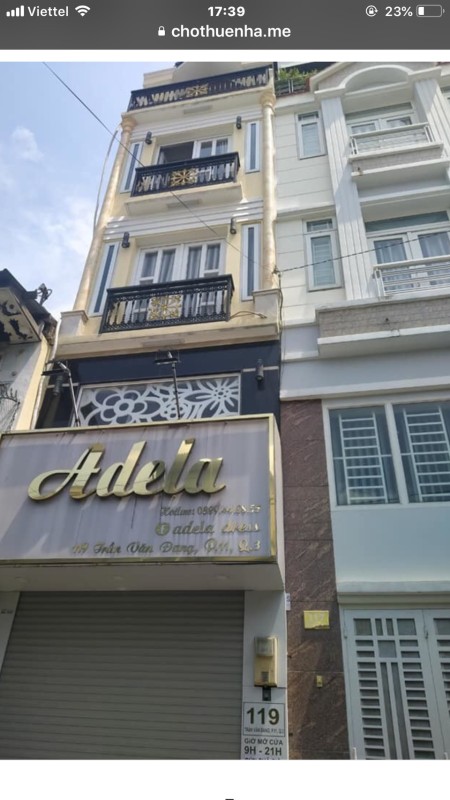 Cho thuê nhà nguyên căn mặt tiền nhà mới Quận 3, giá bán chỉ 15 triệu/tháng