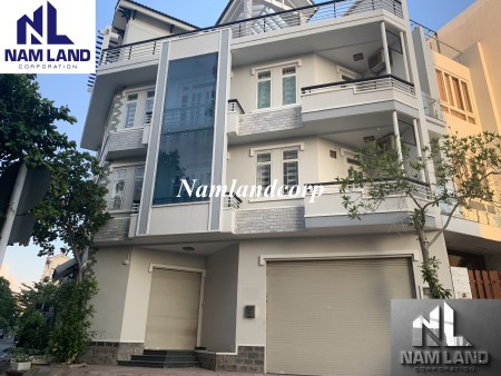 Cho thuê biệt thự căn góc 2 mặt tiền Trần Lựu, An Phú, TP Thủ Đức. 8x20m 1 trệt 3 lầu, 378m2, 5 phòng ngủ, 5 toilet