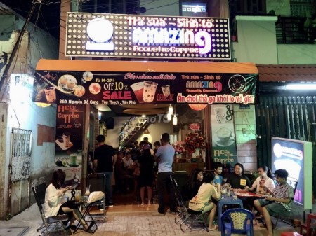 Sang gấp Quán Trà Sữa mới tinh ngay trường ĐH Công Nghiệp Thực Phẩm Q Tân Phú