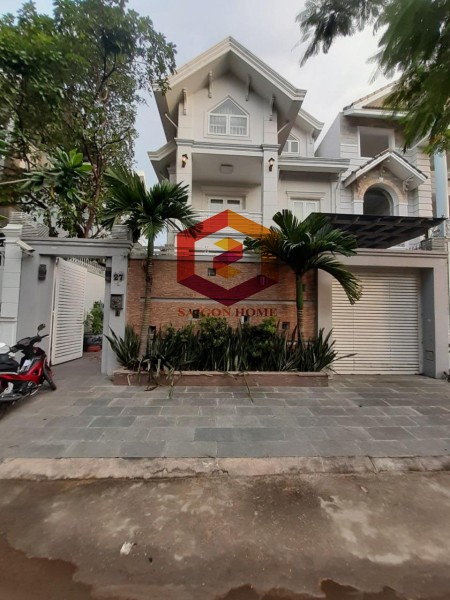 Cho thuê Biêt thự 420m2 trệt 2 lầu Thái thuận An Phú Quận 2