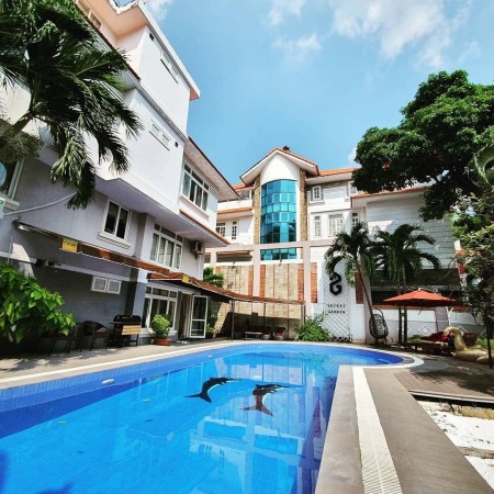 Villa Hồ bơi sân vườn Trệt 2 lầu 650m2 Nguyễn văn hưởng Thảo điền Quận 2 Cho thuê