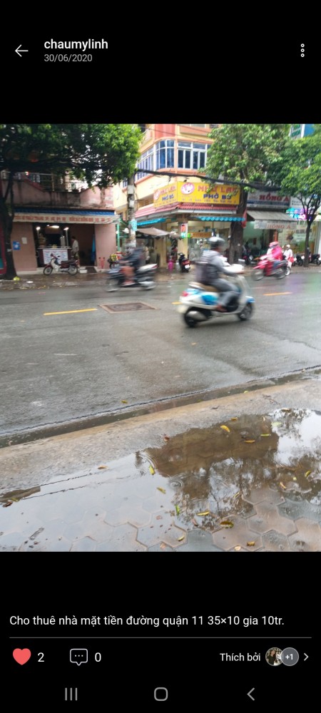 Cho thuê nhà Đôi mặt tiền đường Quận 11 khu dân cư đông đúc, tiện kinh doanh, 85m2, 10 phòng ngủ, 5 toilet