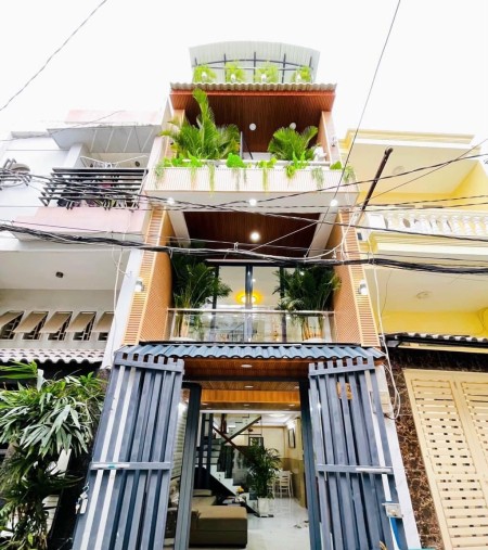 Nhà nguyên căn hẻm xe hơi Nguyễn Văn Đậu trệt, lửng, lầu, 3PN giá 19 triệu/tháng