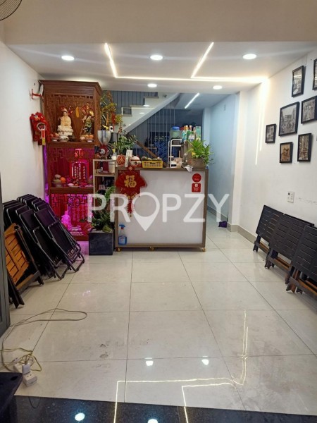 Cho thuê nhà mặt tiền Hà Tôn Quyền, trệt lửng 1 lầu sân thượng, 3pn 3wc, diện tích 3.5x14m, 23 triệu