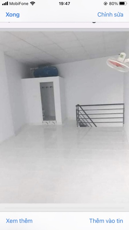 Cho thuê nhà nguyên căn 60m2,1tret 1 lầu 2tolet,điện nước giá nhà nước đồng hồ điện nước riêng