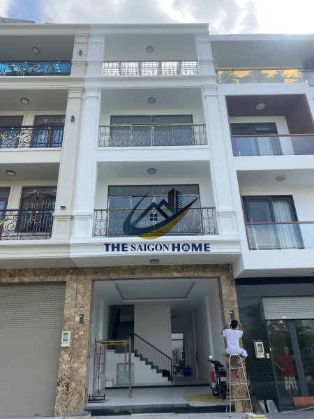 Cho thuê nhà diện tích sử dụng 400m2 4 tầng sàn trống Lương định của An Phú Quận 2