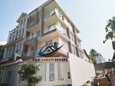 Cho thuê Tòa nhà văn phòng 5 tầng (Hầm 4 lầu sân thượng) sàn trống đường 34 Trần Não, Bình An