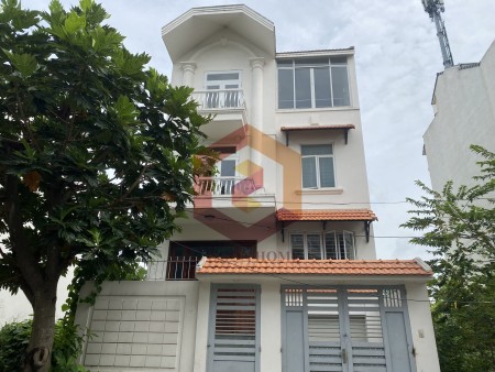 Cho thuê biệt thự đường số Trần Não,đường rộng 8x20m hầm trệt trống suốt 2 lầu