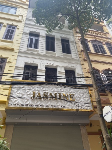 Cho thuê nhà phân lô, vỉa hè ô tô tránh, phố Ngụy Như Kom Tum, dt 60m2 x5t, giá 25tr/th