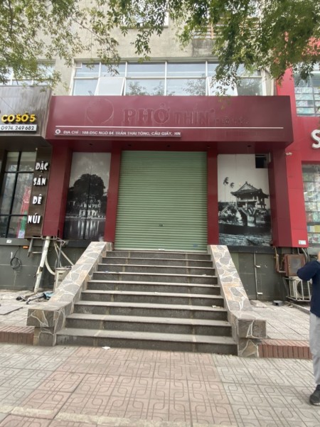 Chính chủ cần cho thuê Shophouse Phố Trần Thái Tông, Quận Cầu Giấy. Dt 170m x 2t, mt7m, 75tr/th, 340m2, , 2 toilet