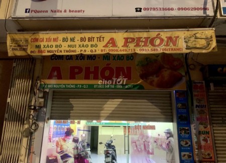 Chính chủ cho thuê nhà mặt tiền 86G Cách Mạng Tháng 8 Quận 3 tiện ích xung quanh đủ