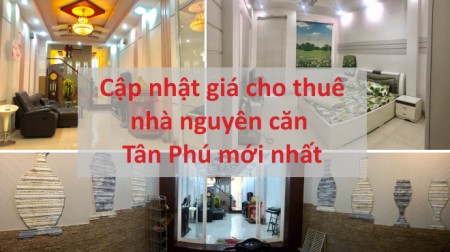 Cập nhật giá cho thuê nhà nguyên căn Tân Phú mới nhất