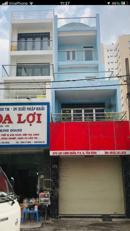 Nhà cho thuê MTKD 676 Lạc Long Quân, P9, Q.Tân Bình