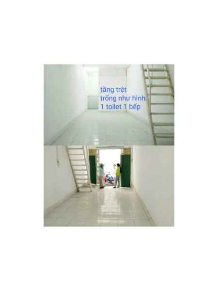 Căn 70m2 1 trệt 1 lầu giá thuê chỉ 6.5 triệu/tháng hẻm thông 76 Phúc Long Bà Hom
