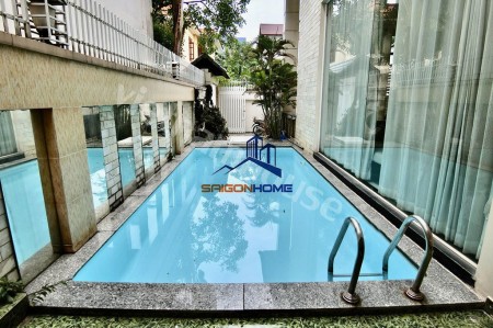 Villa hồ bơi,sân vườn 450m2 full NT 6PN Thảo Điền