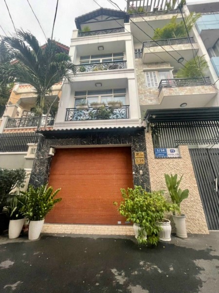 Nhà đẹp Chu Văn An 3 lầu hẻm xe hơi dtsd 4x15m 4 pn, 3 wc