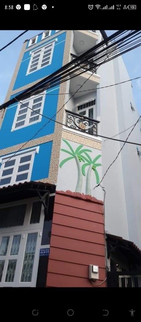 Nhà nguyên căn, hẻm 1 trục xe hơi 15tr Thống Nhất, P11, Gò Vấp -4PN