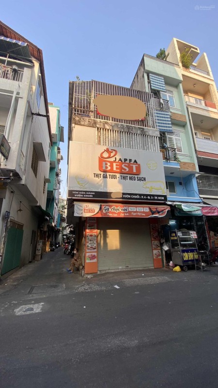 Cho thuê nhà góc 2 MT đường Vườn Chuối, Q. 3.