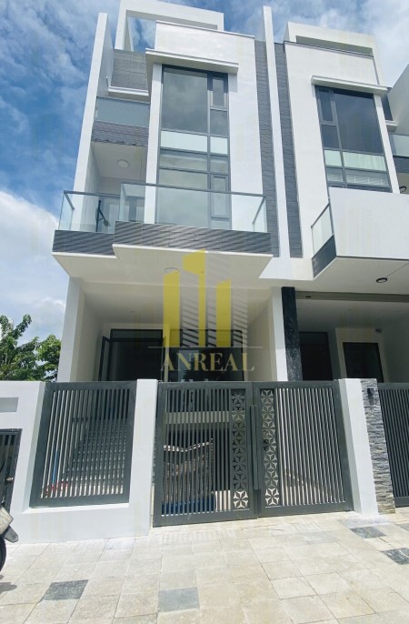 Cho thuê nhà nguyên căn làm văn phòng, hầm 3 lầu sàn trống, có máy lạnh, 100m2, ,